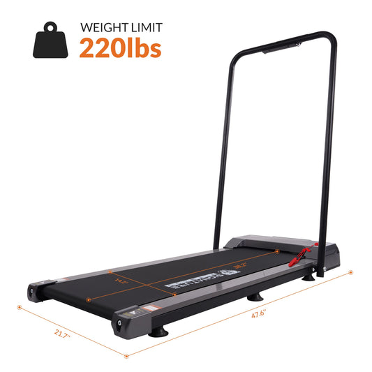 BalanceFrom SlimFold Dual-Mode Walking Pad, Compact Under-Desk Electric Treadmill with Remote Control & Transport Wheels, Quiet Space-Saving Walker for Home Office Walking or Light Jogging
