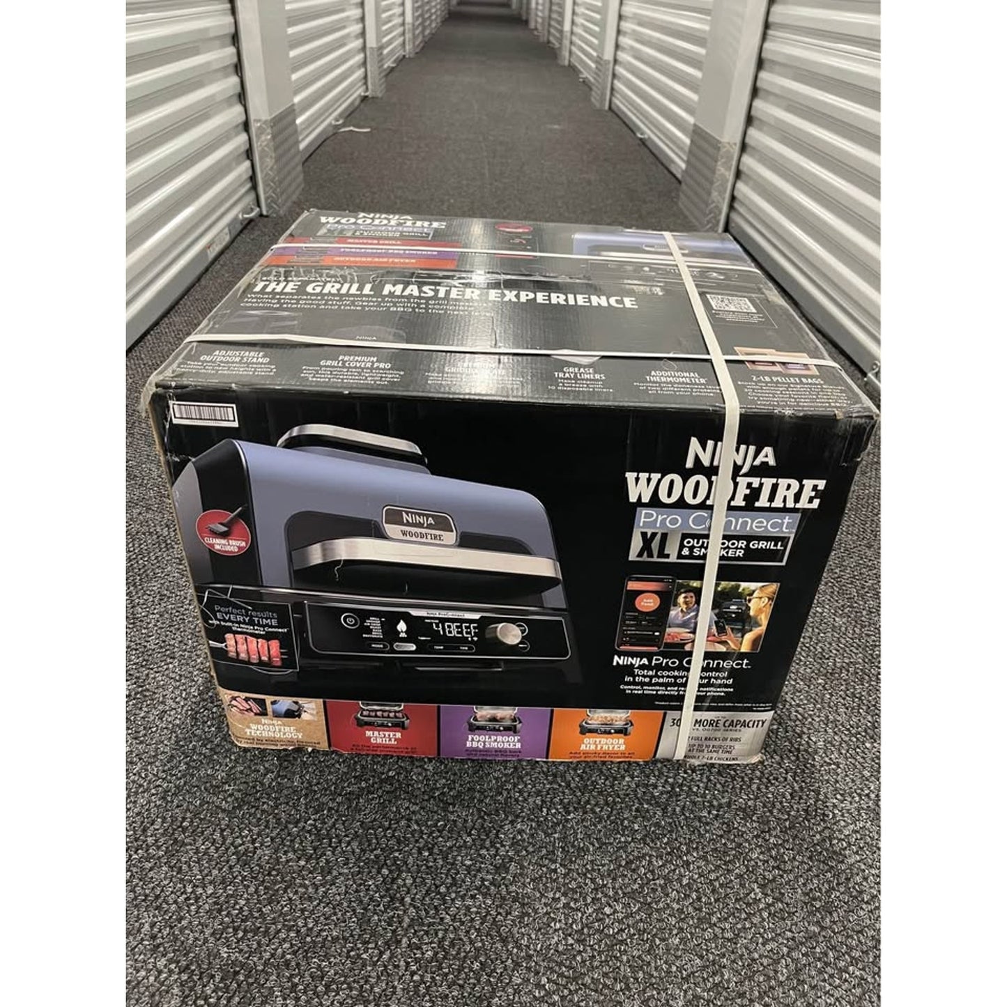 New Ninja Woodfire ProConnect 20" 1760W Electric Outdoor Grill & Digital Display OG952