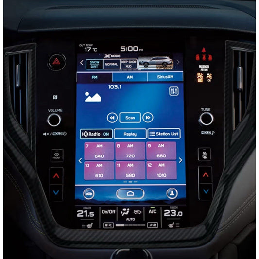 4 Products Center Console Carbon Fiber for Subaru Outback/Legacy 2020-2025,