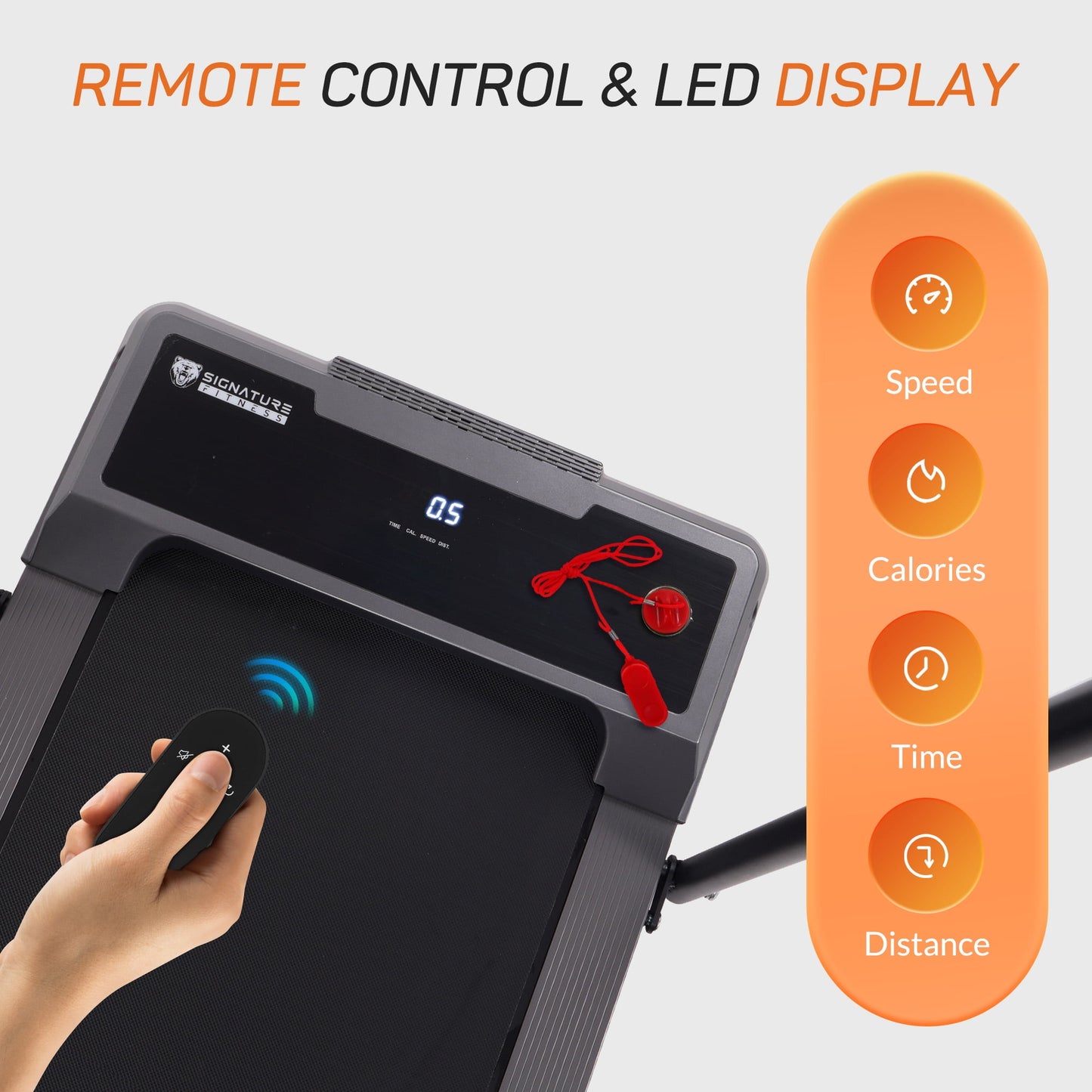 BalanceFrom SlimFold Dual-Mode Walking Pad, Compact Under-Desk Electric Treadmill with Remote Control & Transport Wheels, Quiet Space-Saving Walker for Home Office Walking or Light Jogging