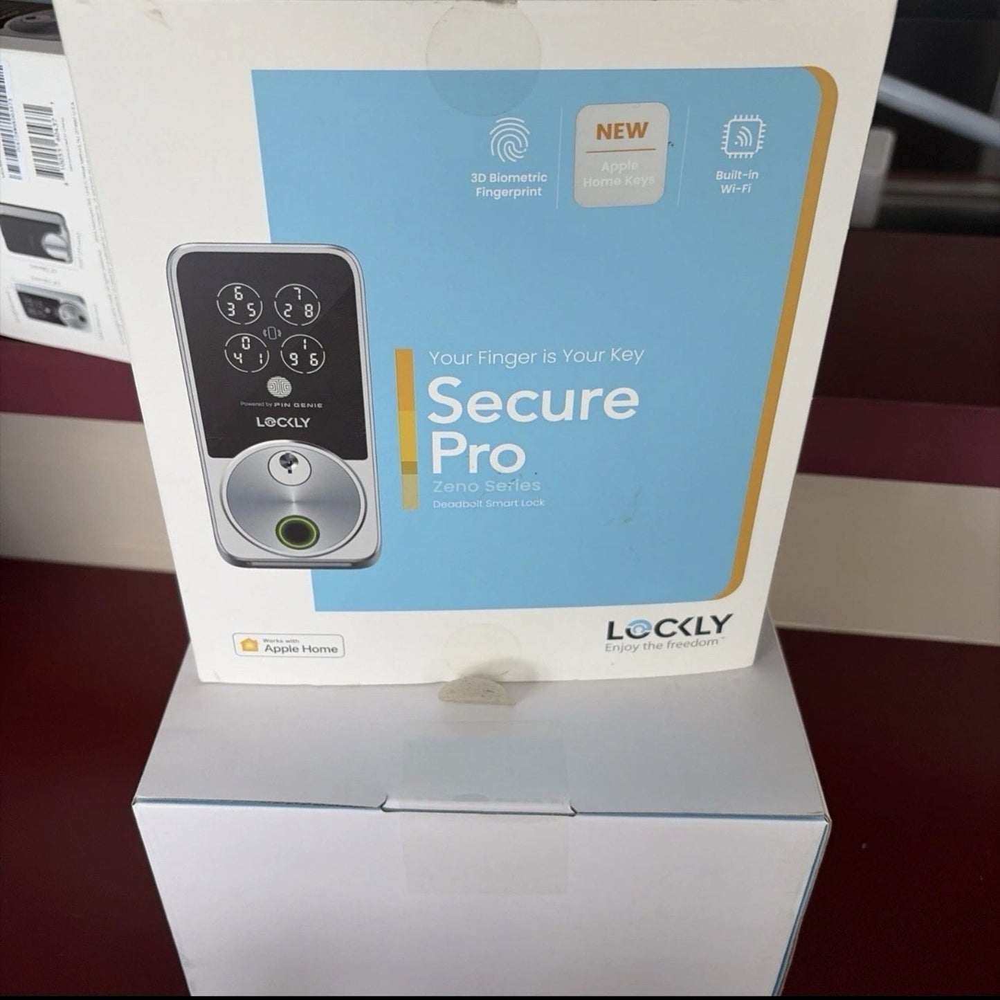 Lockly Secure Pro Zeno Series WiFi Smart Deadbolt Lock PGK728WHKSN Same Day Ship