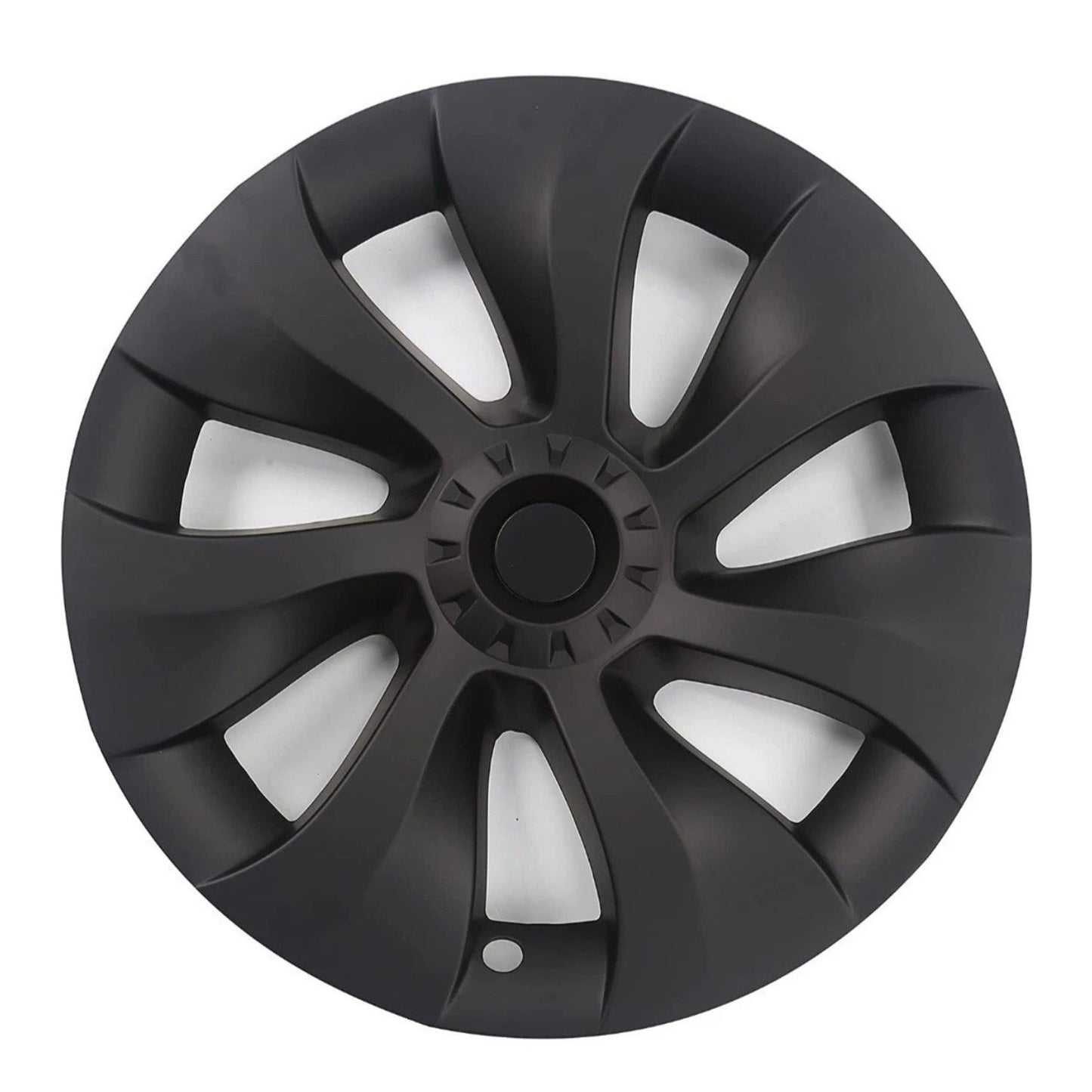 19 Inch Matte Black Hubcap Wheel Covers (4 Pcs) Fits Tesla Model Y